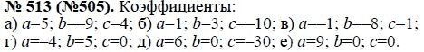 Ответ к задаче № 513 (505) - Макарычев Ю.Н., Миндюк Н.Г., Нешков К.И., гдз по алгебре 8 класс